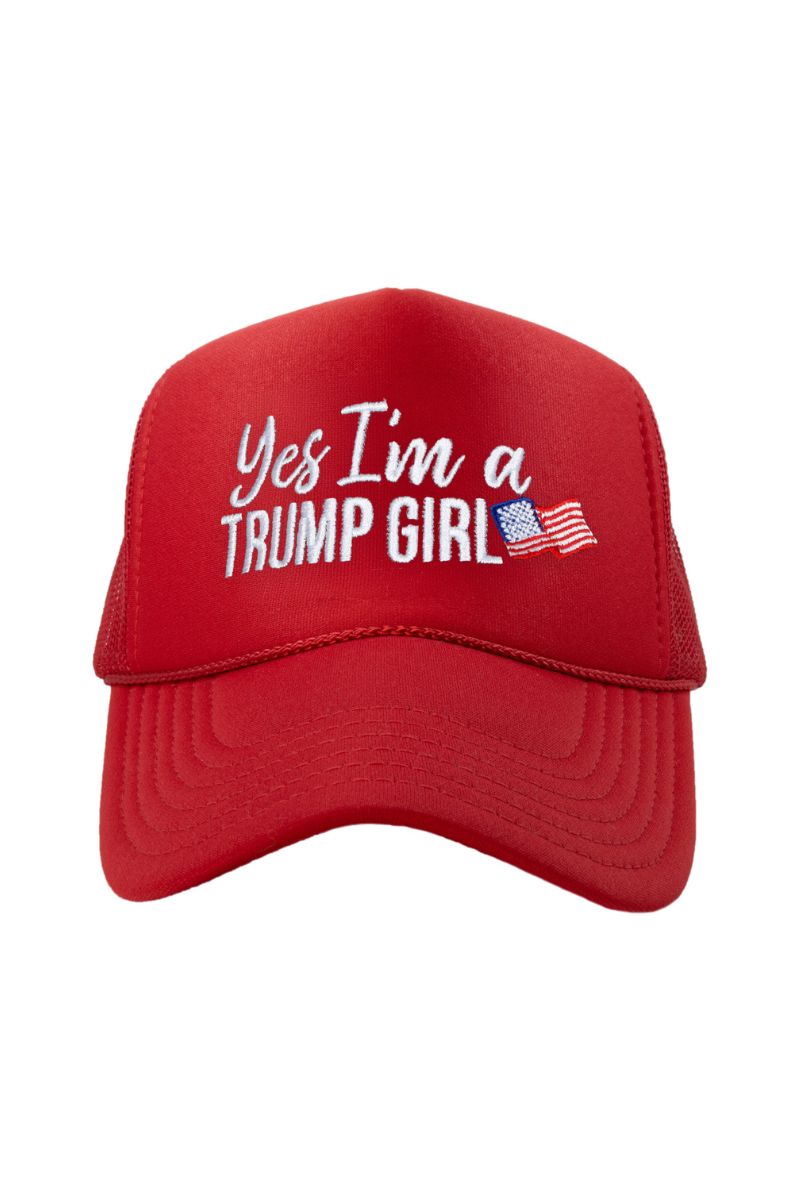 Yes I'm a Trump Girl Women's Foam Hat - Katydid.com