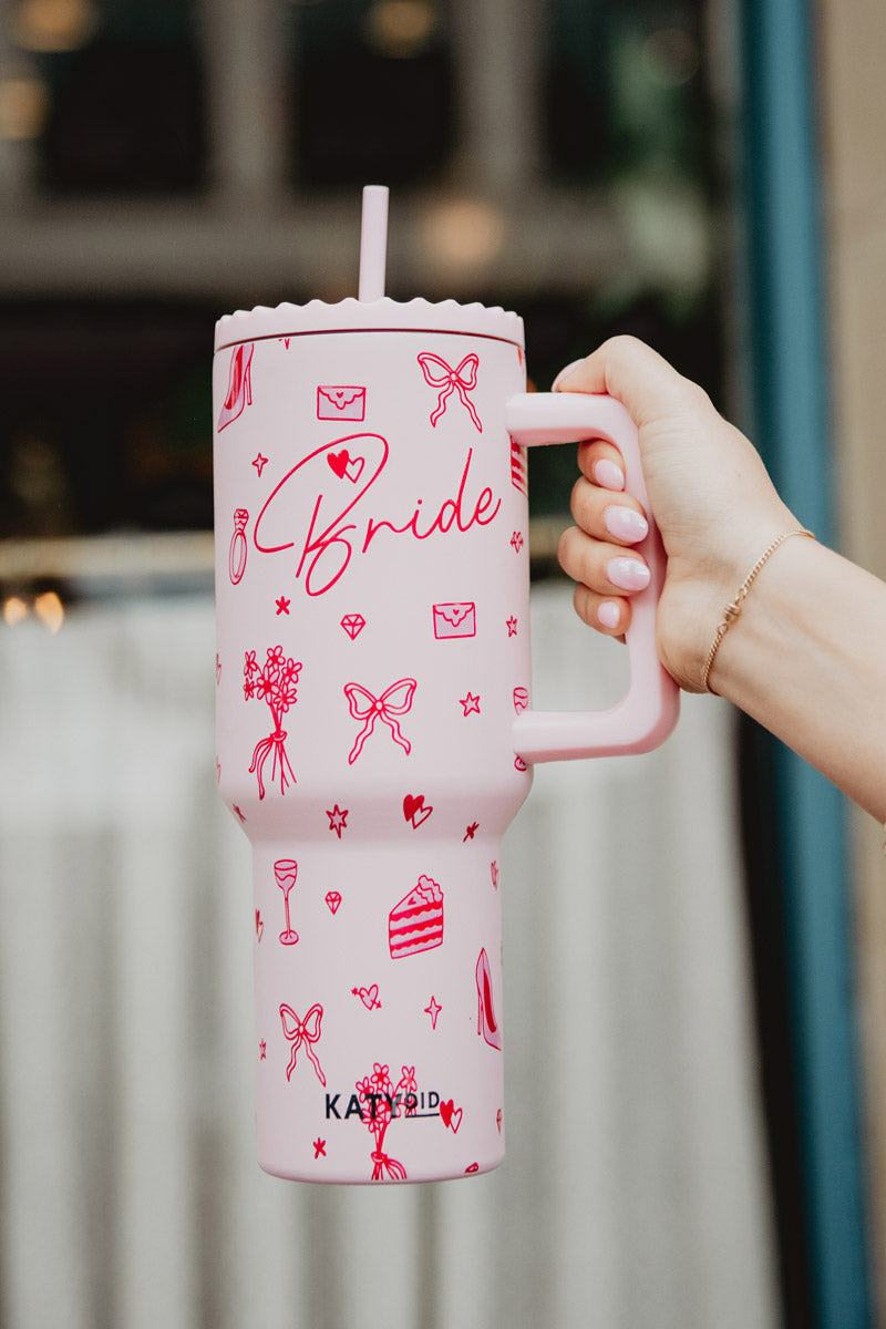 Bride Red Drawings 38 Oz Tumbler - Thumbnail 4
