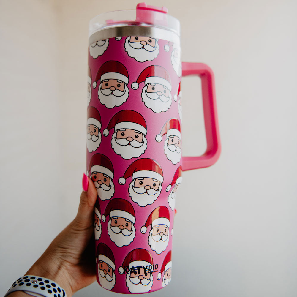 Santa Claus Tumbler Cup with Handle