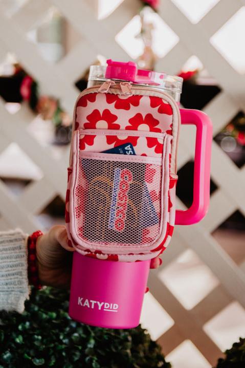 Flower Power Tumbler Zipper Caddy