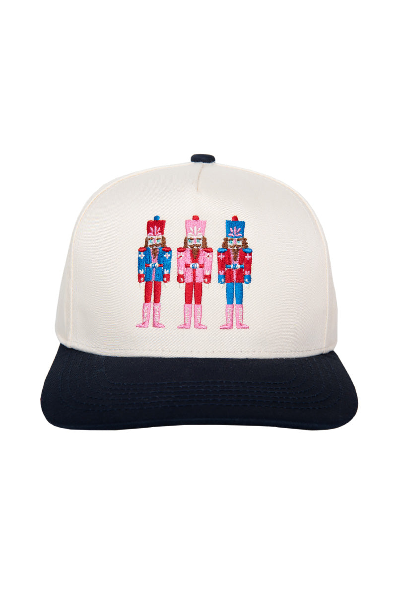 Nutcrackers Embroidered Two-Toned Hat - Katydid.com