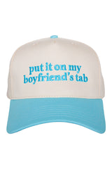 Put It On My Boyfriend's Tab Two-Toned Vintage Hat