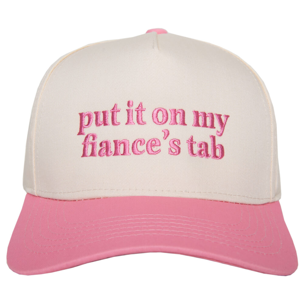 Put It On My Fiance's Tab Two-Toned Vintage Hat