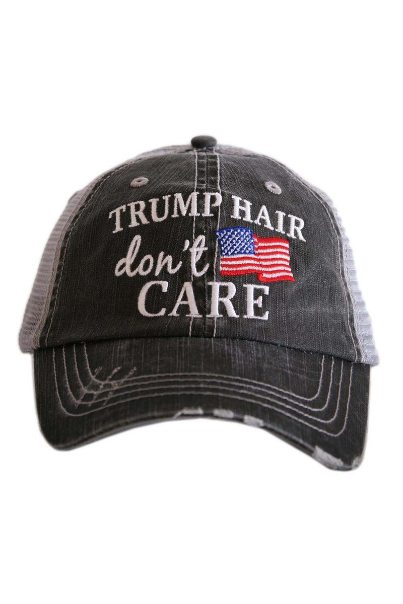 Trump Hair Don't Care Trucker Hat - Katydid.com
