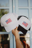 USA Flag Illustration Foam Hat