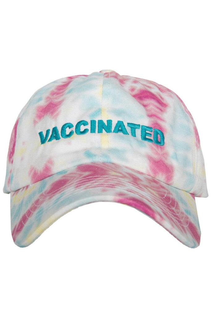 Vaccinated Tie Dye Baseball Cap