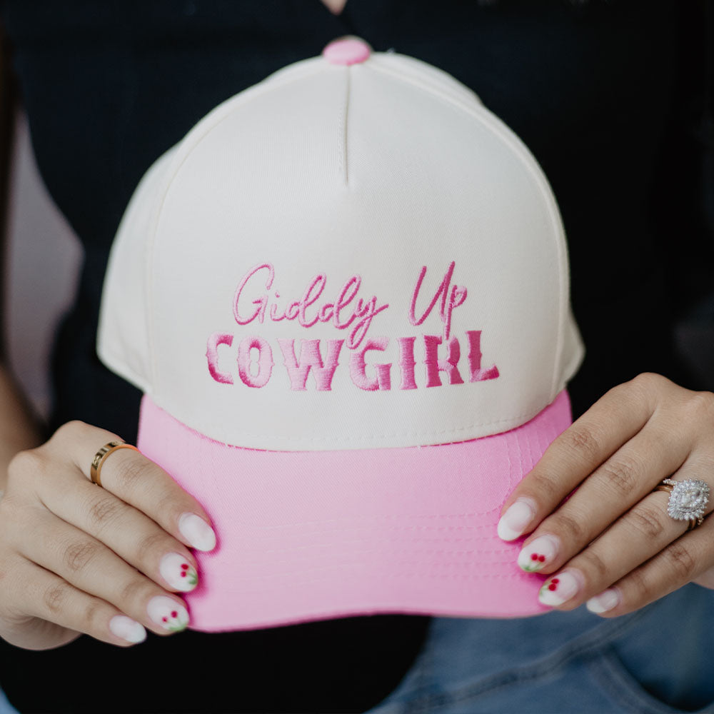 Giddy Up Cowgirl Two-Toned Vintage Hat