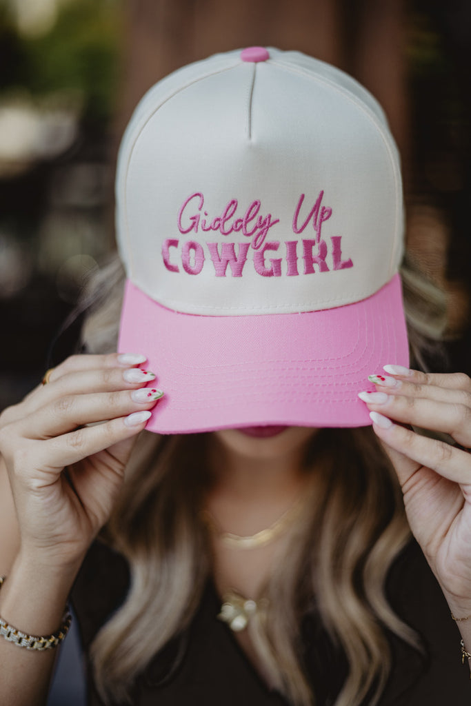 Giddy Up Cowgirl Two-Toned Vintage Hat