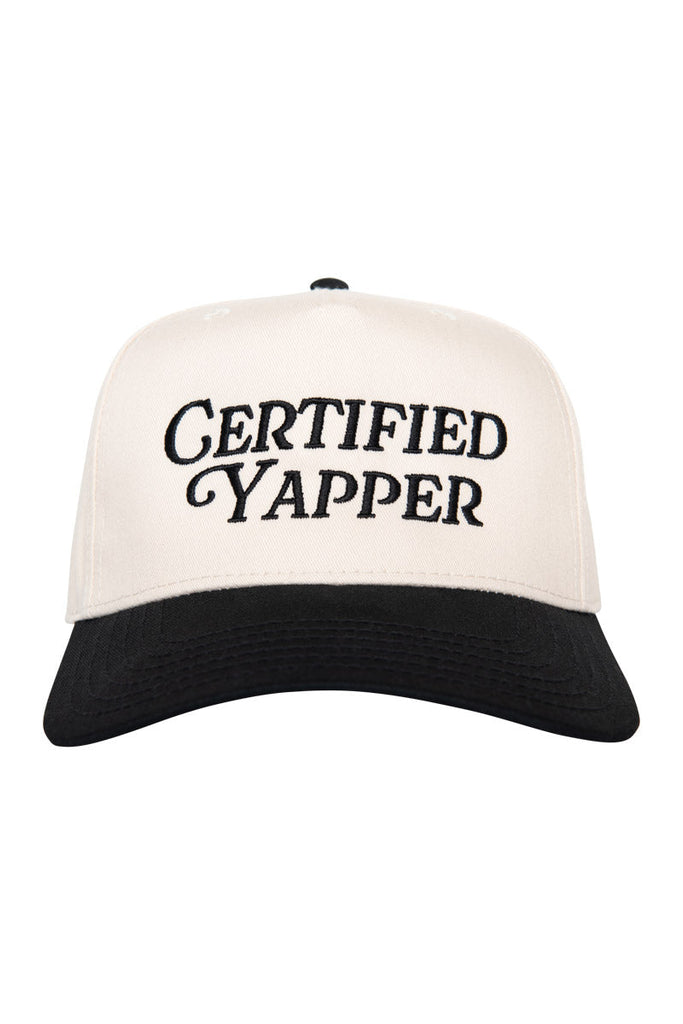 Certified Yapper Two-Toned Vintage Hat