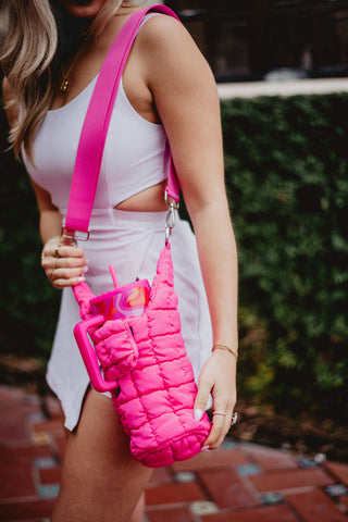 Girly Red Hearts Pattern Drink Tumbler