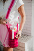 Hot Pink Two-Toned Water Bottle Holder - Katydid.com