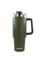 Olive Green Stainless Steel Tumbler Cup for Men