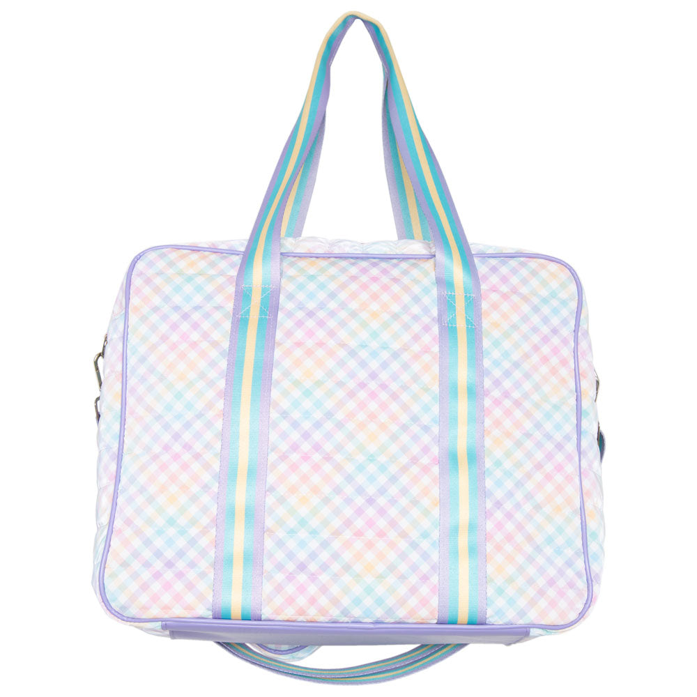 Rainbow Gingham Cute Pickleball Bag