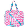 Pink Checkerprint Pickleball Tote Bag