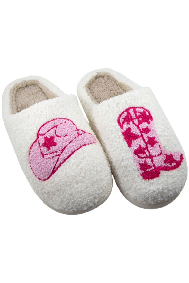 Boot and Cowgirl Hat Slippers - Katydid.com