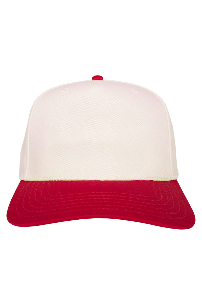 Red and Tan Two-Toned Vintage Hat - Katydid.com