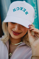 BEACH Upside Down Women's Trucker Hat