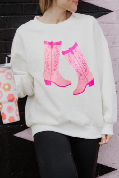 Kicking Boots Western Sweatshirt