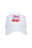 Cherry Bow Foam Mesh Hat