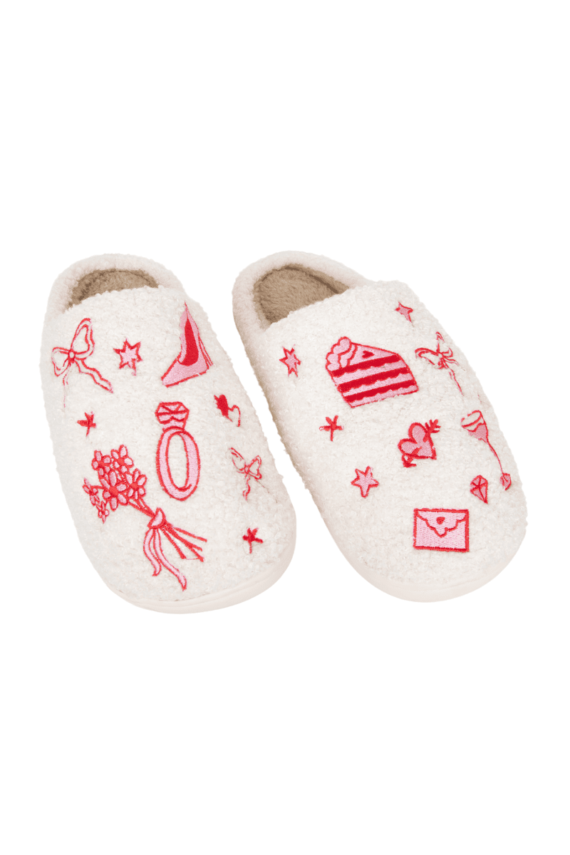 Wedding Doodles Ladies Slippers - Katydid.com