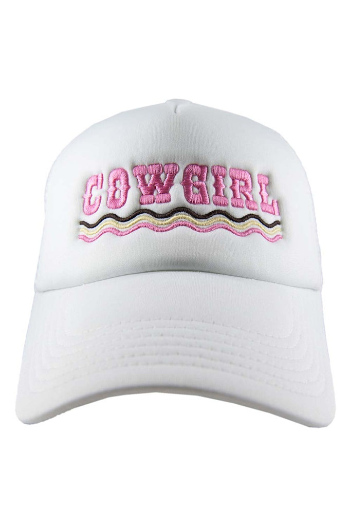 COWGIRL Spelled Out Foam Trucker Hat