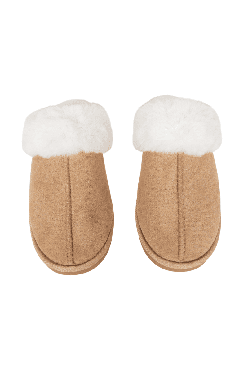 Sand Faux Fur Women's Slippers