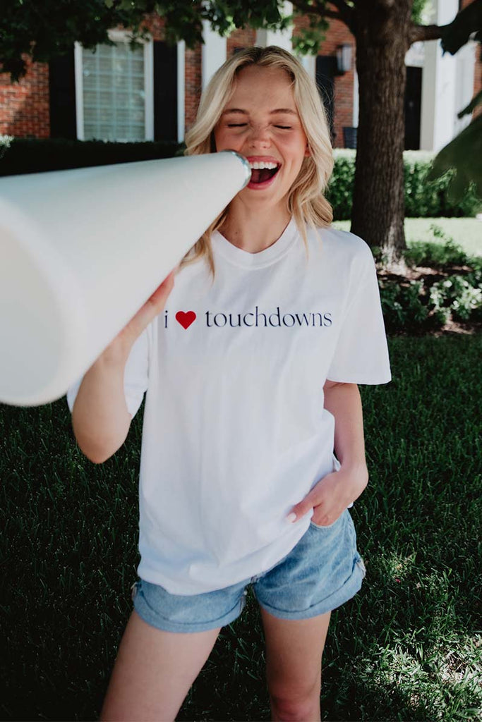 I Heart Touchdowns Women's Graphic Tee