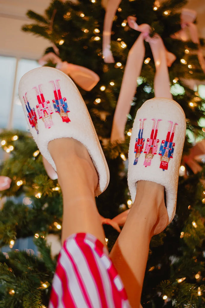 Nutcrackers Holiday Slippers Women