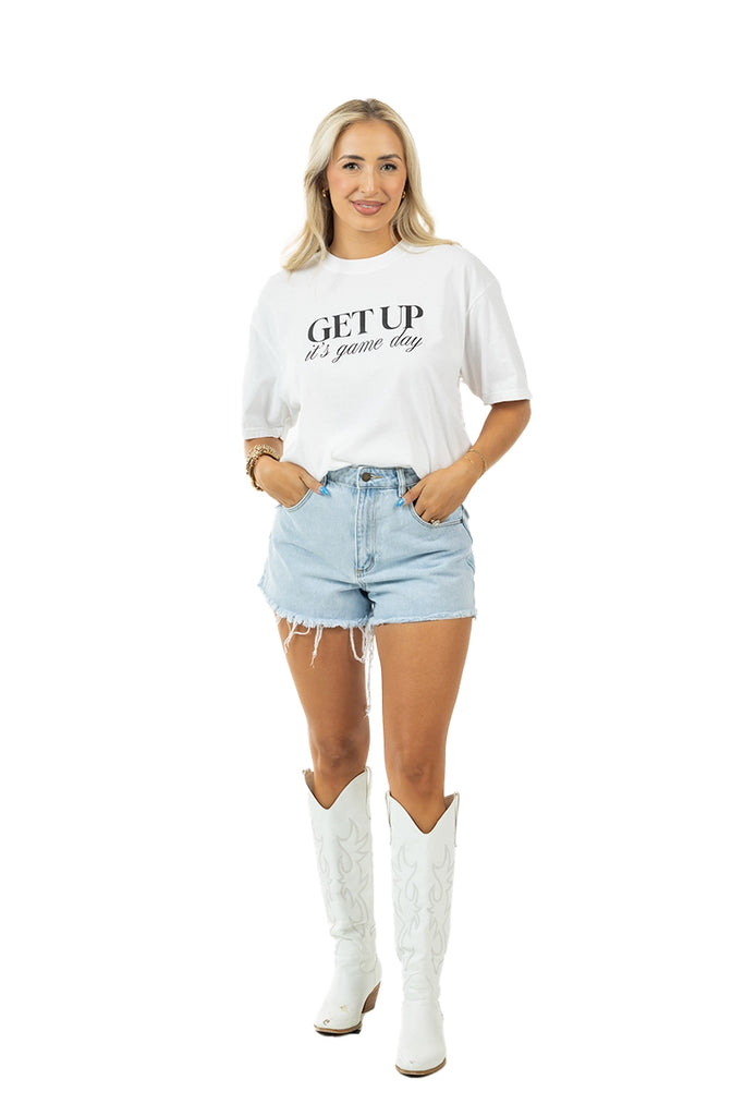 Get Up It's Game Day Graphic Tee for Women