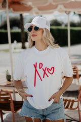 XOXO Heart Graphic Tees for Women