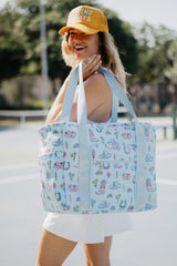 Lucky Girl Western Foldable Large Tote Bag