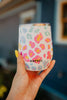 Pastel Leopard WINE TUMBLER With Lid