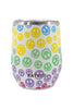 Pastel Happy Face WINE TUMBLER Cup