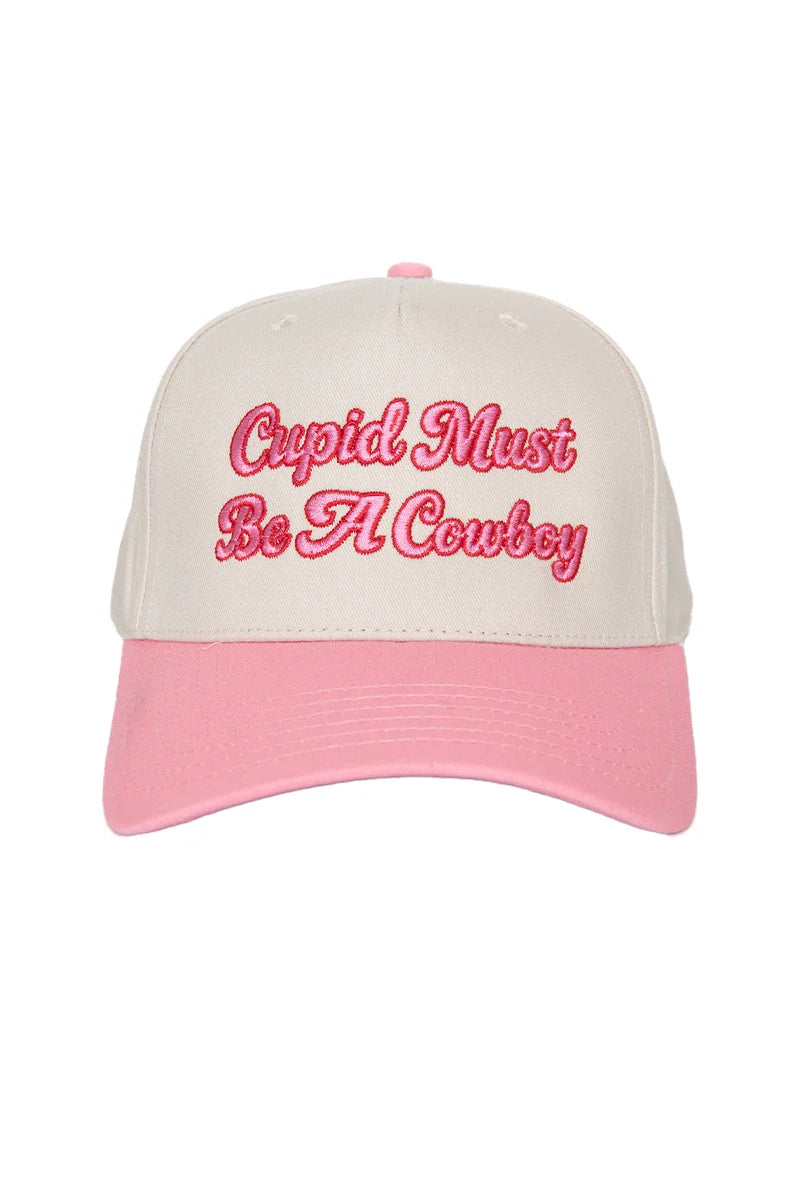 Cupid Must Be A Cowboy Trucker Cap