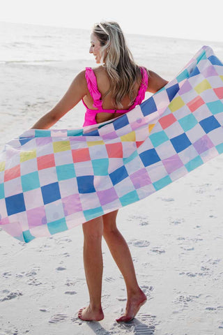 Light Blue Weekender Bag w/ Pass-Thru Slip