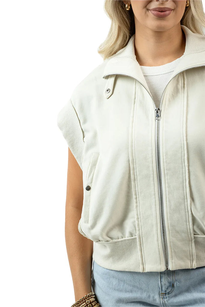 Cream Lightweight Vest Women's