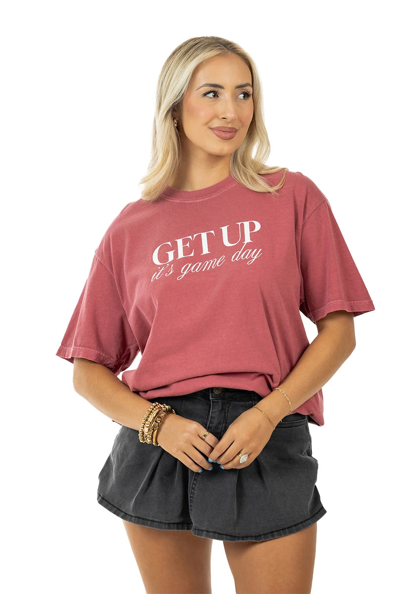 Get Up It's Game Day Graphic Tee for Women