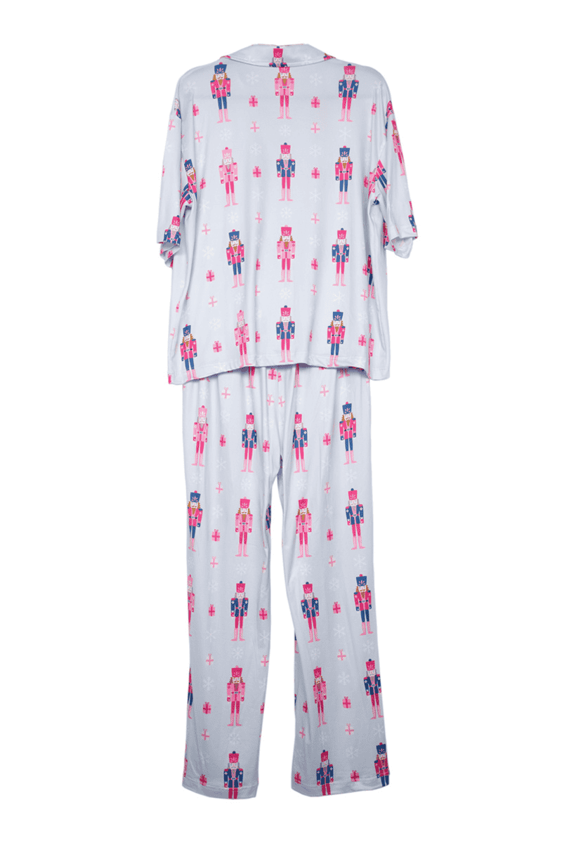 Nutcrackers Christmas Blue Matching Holiday PJs