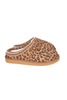 Leopard Print Embroidered Slip-On House Shoes