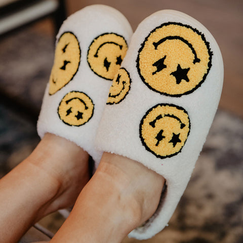 Katydid Cowgirl Smiley Slippers