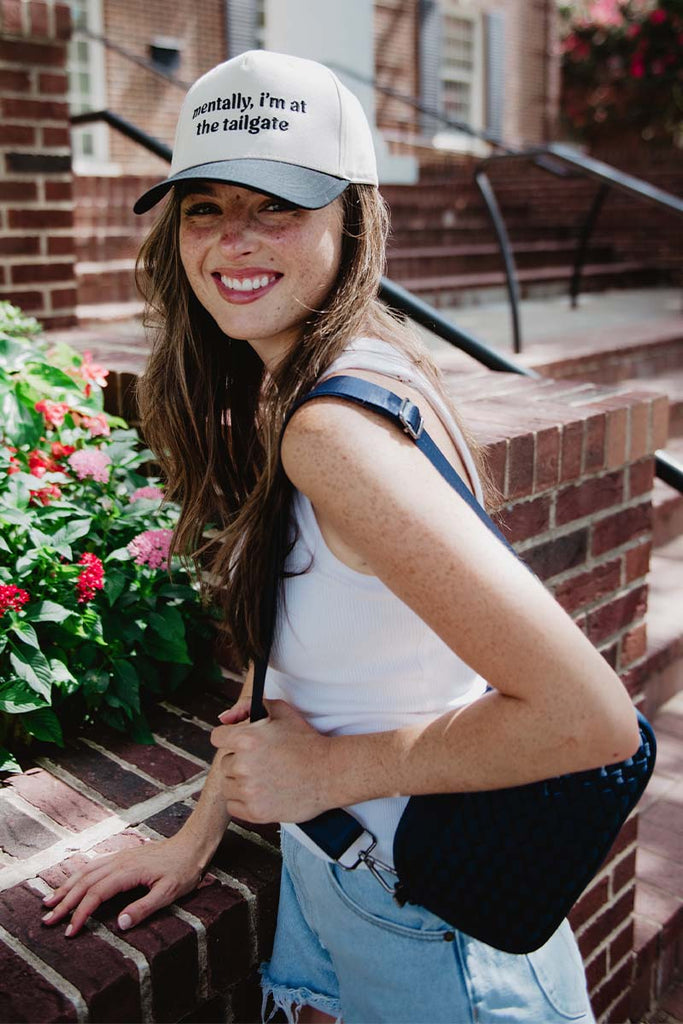 Mentally, I'm At The Tailgate Trucker Hat Vintage