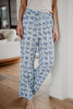 Light Blue Toile Coquette Bows Boxer Pants