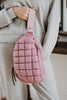 Mauve Crossbody Quilted Sling Bag