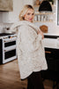 Snow Leopard Lightweight BODY WRAP with Hoodie and Pockets - Katydid.com