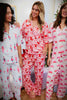 Pink & Red Coquette Bows Women's Pajama Pants Set