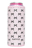 Black & Pink Mini Bows Tall Can Cooler