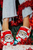 Santa Red Checkered Cozy Slippers