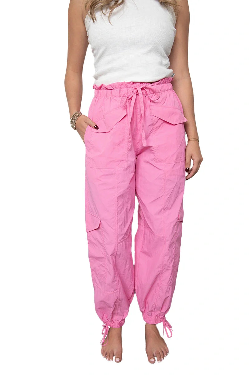 Hot Pink Lightweight Joggers Women - Katydid.com