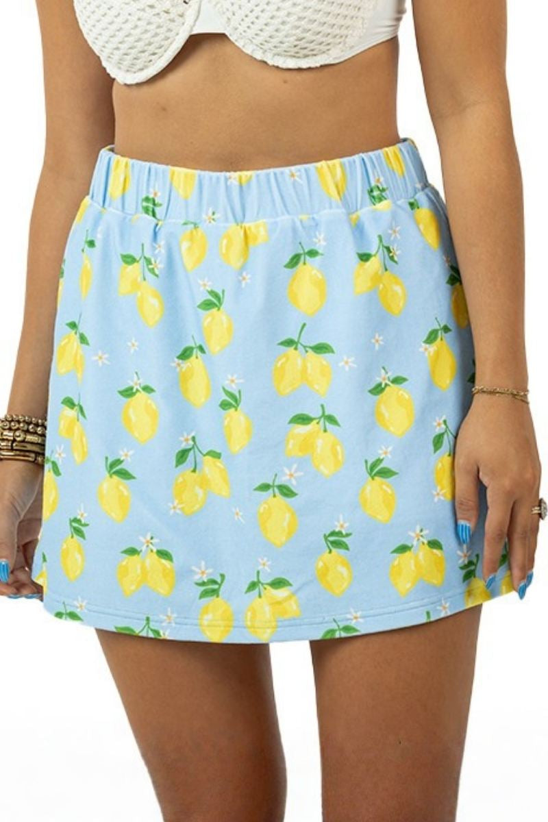 Zesty Lemons Swim Cover Up Skirt - Katydid.com