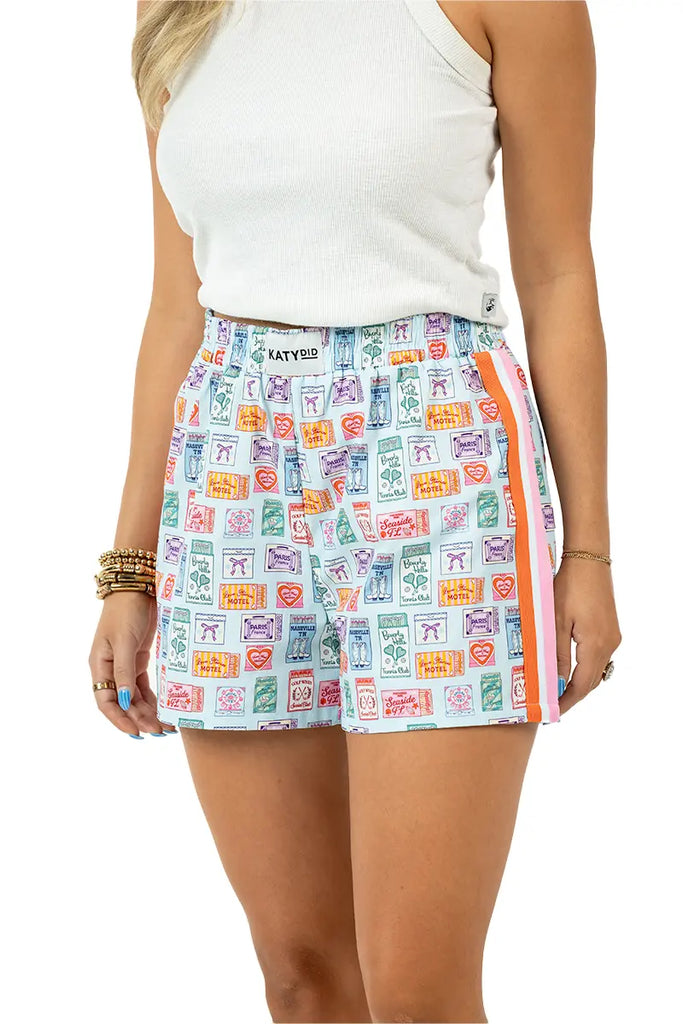 Traveling Matchbook Patterned Boxers - Katydid.com